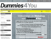 Tablet Screenshot of dummies4you.com